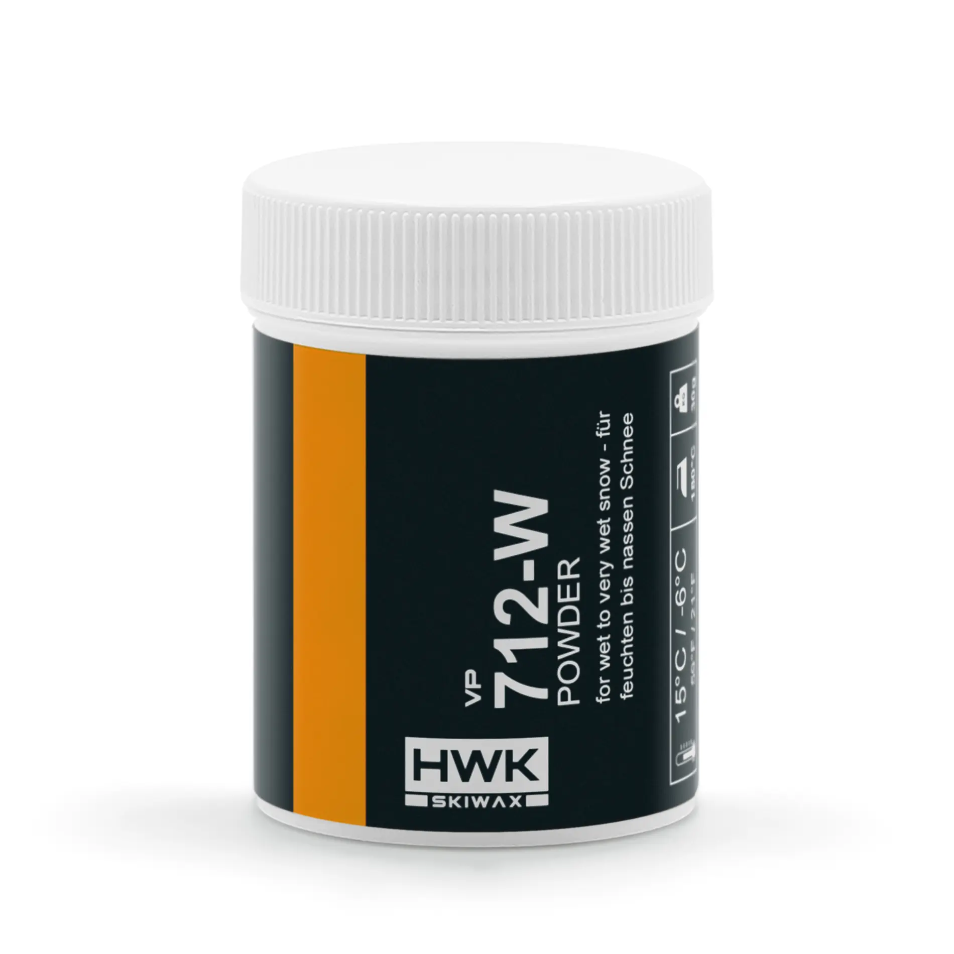 HWK スキー用ワックス VP 712-W & Powder Warm 30g druck_vp_orange_712-W_FRb3-1.webp